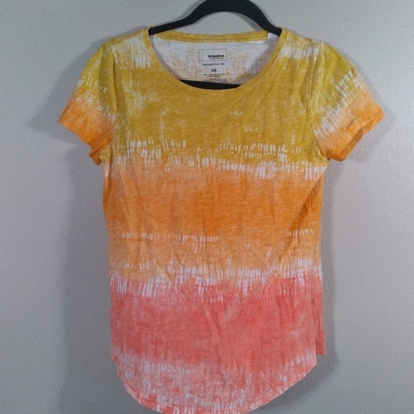🎈4 FOR $20 Sonoma Everyday Tee Shirt Tie Dye XS - Picture 1 of 4